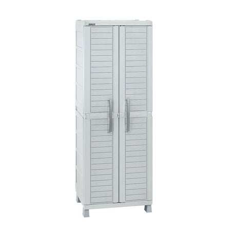 Armario para Ropa Rimax Barú Gris 65x189cm con Tres Compartimientos y con Dos Entrepaños - CLOSETS | Bylmo