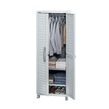 Armario para Ropa Rimax Barú Gris 65x189cm con Tres Compartimientos y con Dos Entrepaños - CLOSETS | Bylmo