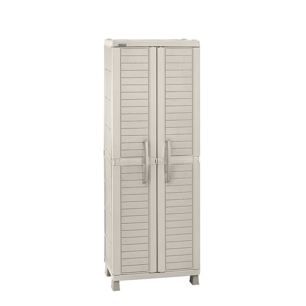 Armario para Ropa Rimax Barú Taupe 65x189cm con Cinco Compartimientos y con Cuatro Entrepaños