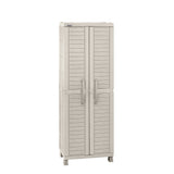 Armario para Ropa Rimax Barú Taupe 65x189cm con Cinco Compartimientos y con Cuatro Entrepaños