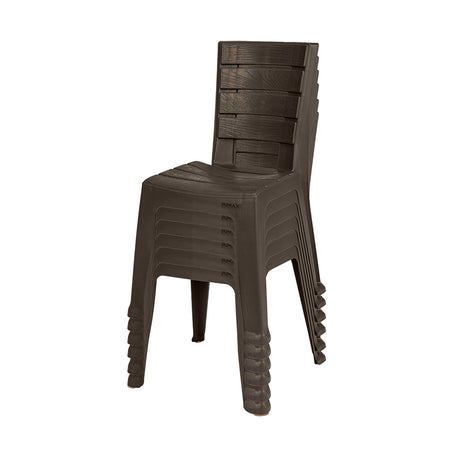 Silla Rimax Barú Wengue 46.9x81.6cm con Espaldor y sin Apoya Brazos - SILLAS Y BUTACOS | Bylmo