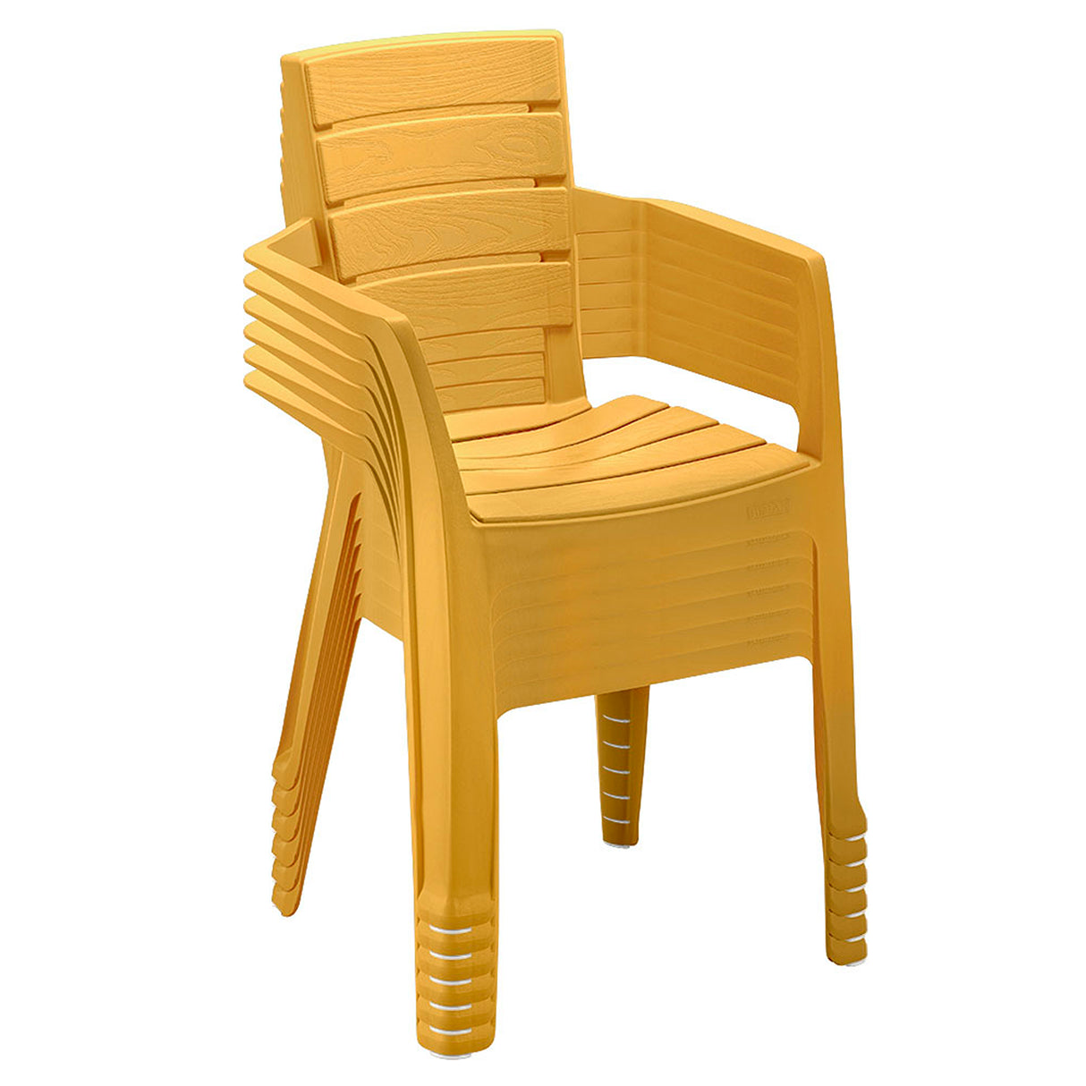 Silla Rimax Barú Amarillo Mostaza 59x82.5cm con Espaldor y con Apoya Brazos - SILLAS Y BUTACOS | Bylmo