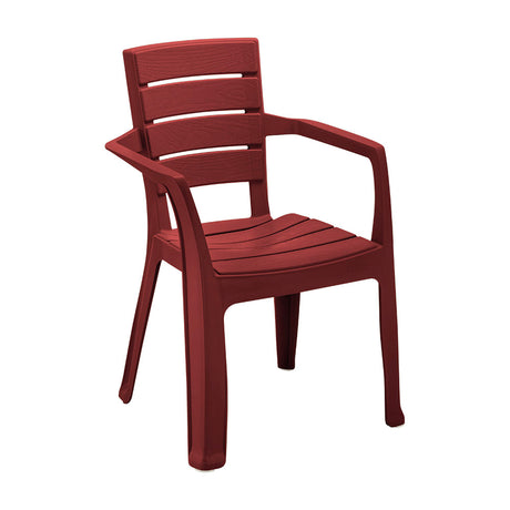 Silla Rimax Barú Rojo Merlot 59x82.5cm con Espaldor y con Apoya Brazos - SILLAS Y BUTACOS | Bylmo
