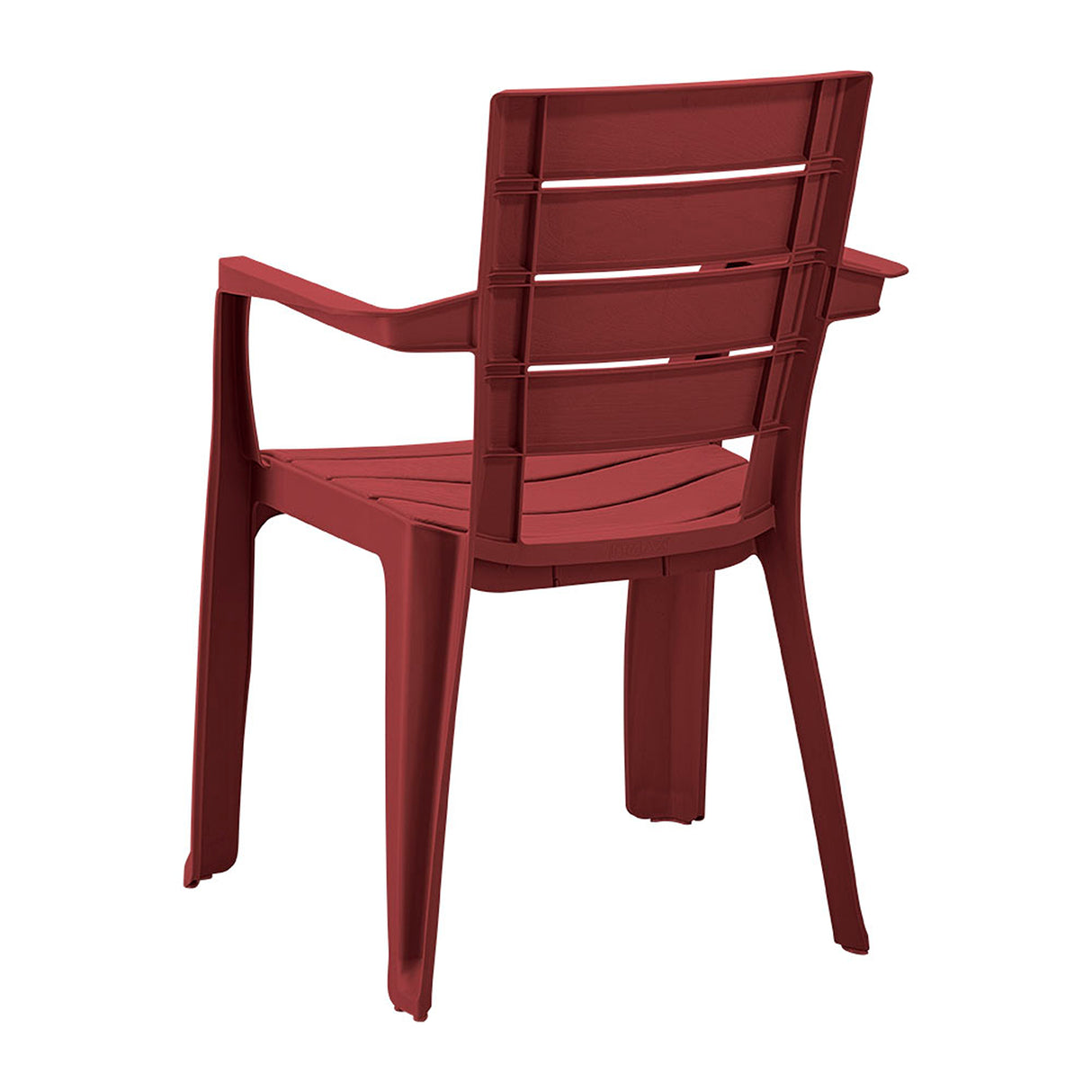 Silla Rimax Barú Rojo Merlot 59x82.5cm con Espaldor y con Apoya Brazos - SILLAS Y BUTACOS | Bylmo