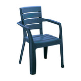 Silla Rimax Barú Azul Petróleo 59x82.5cm con Espaldor y con Apoya Brazos - SILLAS Y BUTACOS | Bylmo