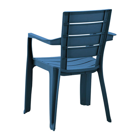 Silla Rimax Barú Azul Petróleo 59x82.5cm con Espaldor y con Apoya Brazos - SILLAS Y BUTACOS | Bylmo