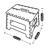 Butaco Rimax Plegable Gris 31.5x22cm sin Espaldar y sin Apoya Brazos - SILLAS Y BUTACOS | Bylmo