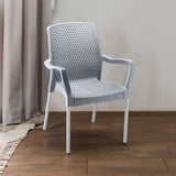 Silla Rimax Shia Gris 56x82.4cm con Espaldor y con Apoya Brazos - SILLAS Y BUTACOS | Bylmo
