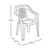 Silla Infantil Rimax Estrella Azul 38x53.5cm con Espaldor y con Apoya Brazos - SILLAS Y BUTACOS | Bylmo