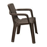 Silla Rimax Eterna Wengue 57x80.6cm con Espaldor y con Apoya Brazos - SILLAS Y BUTACOS | Bylmo