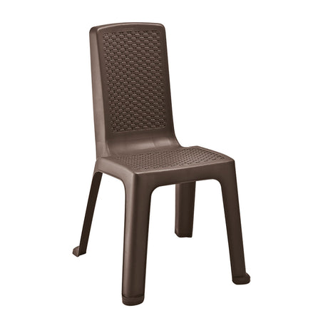 Silla Rimax Eterna Wengue 49x86.5cm con Espaldor y sin Apoya Brazos - SILLAS Y BUTACOS | Bylmo