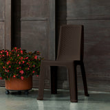 Silla Rimax Eterna Wengue 49x86.5cm con Espaldor y sin Apoya Brazos - SILLAS Y BUTACOS | Bylmo