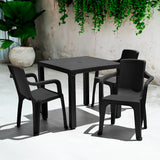 Silla Rimax Eterna Negro 57x80.6cm con Espaldor y con Apoya Brazos - SILLAS Y BUTACOS | Bylmo