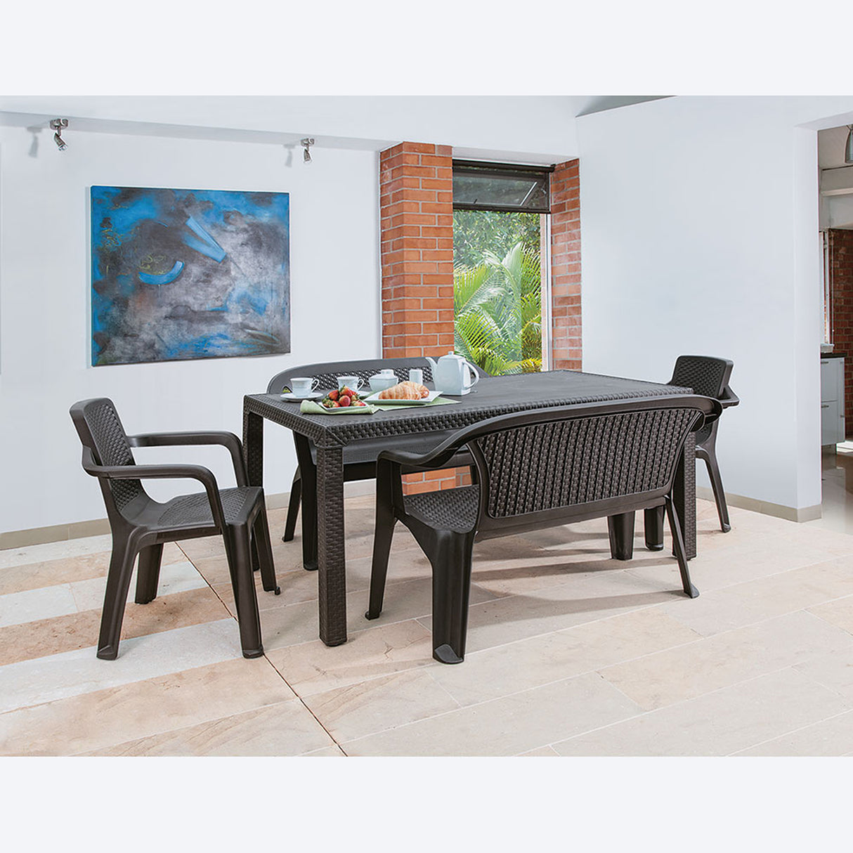 Silla Rimax Eterna Wengue 114x79.5cm con Espaldor y con Apoya Brazos - SILLAS Y BUTACOS | Bylmo