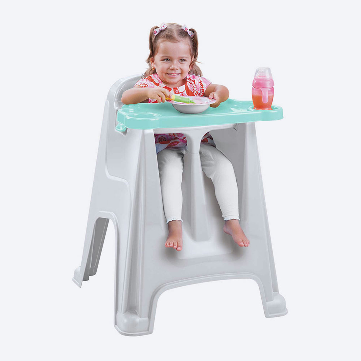 Silla Comedor para Bebé Rimax Verde Menta 60x77cm con Espaldor y con Apoya Brazos - SILLAS Y BUTACOS | Bylmo