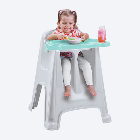 Silla Comedor para Bebé Rimax Verde Menta 60x77cm con Espaldor y con Apoya Brazos - SILLAS Y BUTACOS | Bylmo