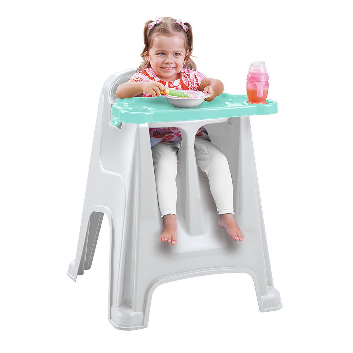 Silla Comedor para Bebé Rimax Verde Menta 60x77cm con Espaldor y con Apoya Brazos - SILLAS Y BUTACOS | Bylmo