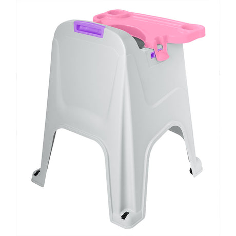 Silla Comedor para Bebé Rimax Rosado 60x77cm con Espaldor y con Apoya Brazos - SILLAS Y BUTACOS | Bylmo