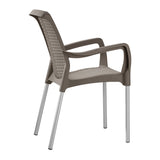 Silla Rimax Shia Moca 56x82.4cm con Espaldor y con Apoya Brazos - SILLAS Y BUTACOS | Bylmo