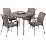 Silla Rimax Shia Moca 56x82.4cm con Espaldor y con Apoya Brazos - SILLAS Y BUTACOS | Bylmo