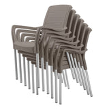 Silla Rimax Shia Moca 56x82.4cm con Espaldor y con Apoya Brazos - SILLAS Y BUTACOS | Bylmo
