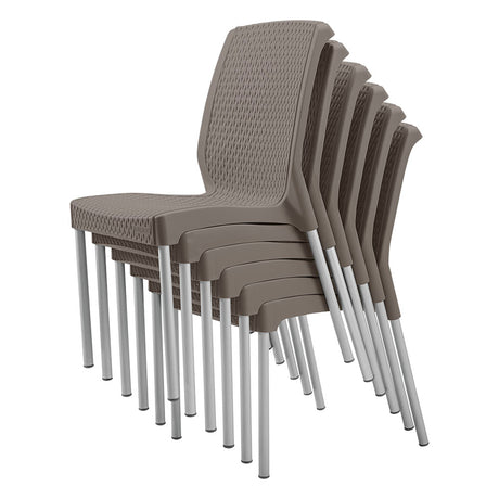 Silla Rimax Shia Moca 43.5x83.5cm con Espaldor y sin Apoya Brazos - SILLAS Y BUTACOS | Bylmo