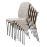 Silla Rimax Shia Taupe 43.5x83.5cm con Espaldor y sin Apoya Brazos - SILLAS Y BUTACOS | Bylmo