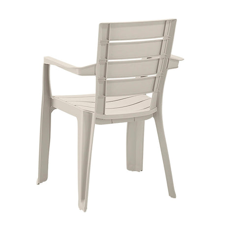Silla Barú Taupe 58x82.5cm con Espaldar y con Apoya Brazos - SILLAS Y BUTACOS | Bylmo