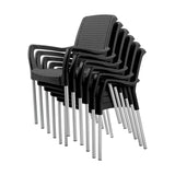 Silla Shia Negro 56.3x82.4cm con Espaldar y con Apoya Brazos - SILLAS Y BUTACOS | Bylmo