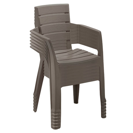 Silla Barú Moca 58x82.5cm con Espaldar y con Apoya Brazos - SILLAS Y BUTACOS | Bylmo