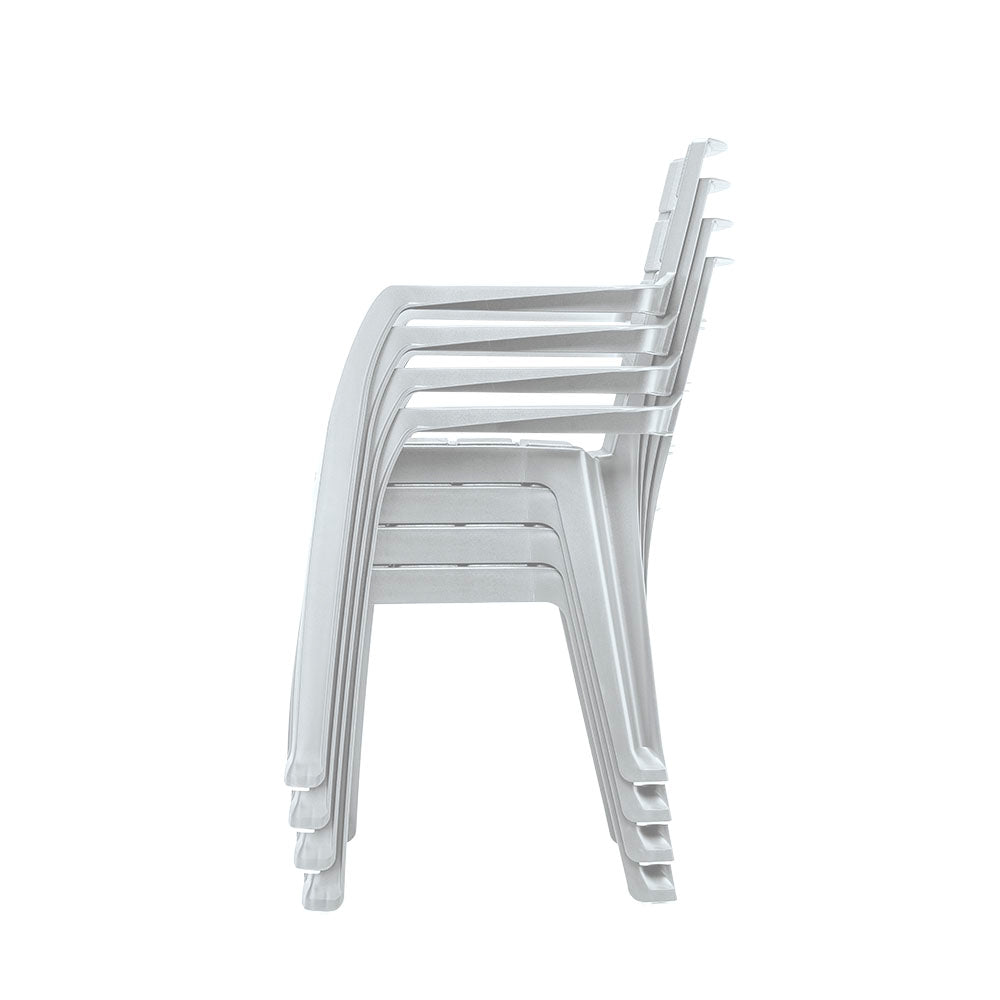Silla Barú Gris Hielo 58x82.5cm con Espaldar y con Apoya Brazos - SILLAS Y BUTACOS | Bylmo