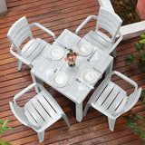 Silla Barú Gris Hielo 58x82.5cm con Espaldar y con Apoya Brazos - SILLAS Y BUTACOS | Bylmo