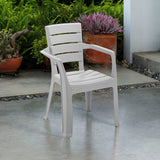 Silla Barú Gris Hielo 58x82.5cm con Espaldar y con Apoya Brazos - SILLAS Y BUTACOS | Bylmo