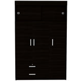 Closet Z 120 Wengue 120x187.5cm con Dos Cajones y con Tres Puertas - CLOSETS | Bylmo