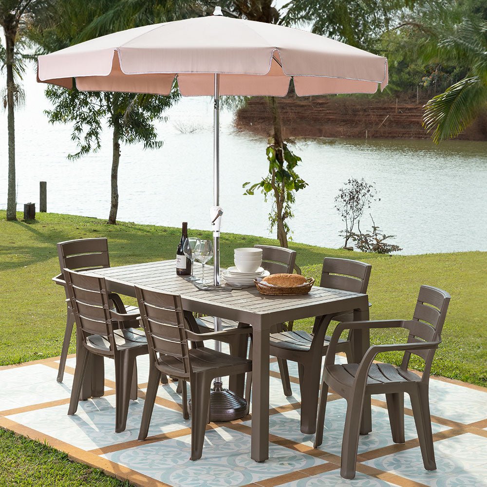 Mesa Auxiliar Rimax Barú Moca 153x73.4cm Rectangular - MESAS AUXILIARES | Bylmo