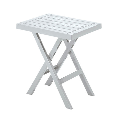 Mesa Auxiliar Plegable Rimax Barú Gris Hielo 65x74.7cm Rectangular - MESAS AUXILIARES | Bylmo