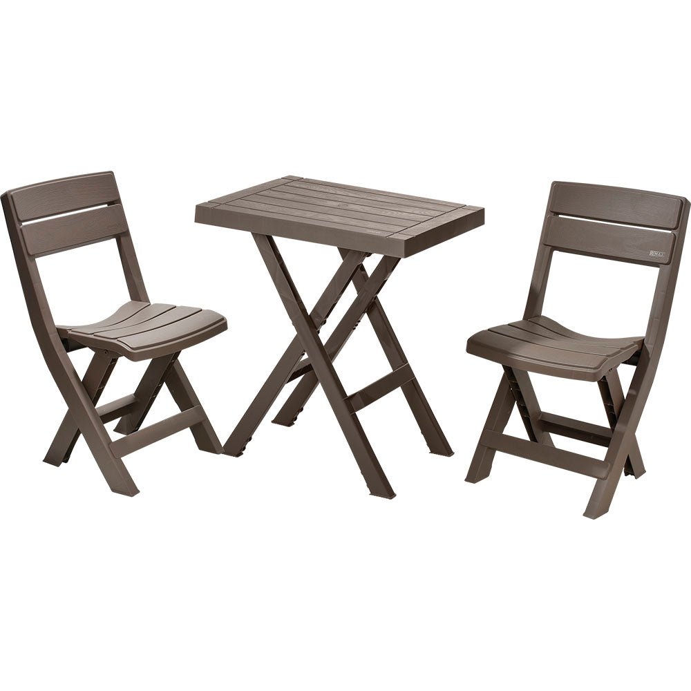 Combo Mesa Auxiliar y Sillas Rimax Barú Moca 149x81cm Cuadrado - MESAS AUXILIARES | Bylmo