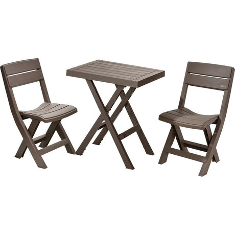 Combo Mesa Auxiliar y Sillas Rimax Barú Moca 149x81cm Cuadrado - MESAS AUXILIARES | Bylmo