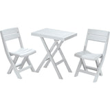Combo Mesa Auxiliar y Sillas Rimax Barú Gris Hielo 149x81cm Cuadrado - MESAS AUXILIARES | Bylmo