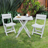 Combo Mesa Auxiliar y Sillas Rimax Barú Gris Hielo 149x81cm Cuadrado - MESAS AUXILIARES | Bylmo