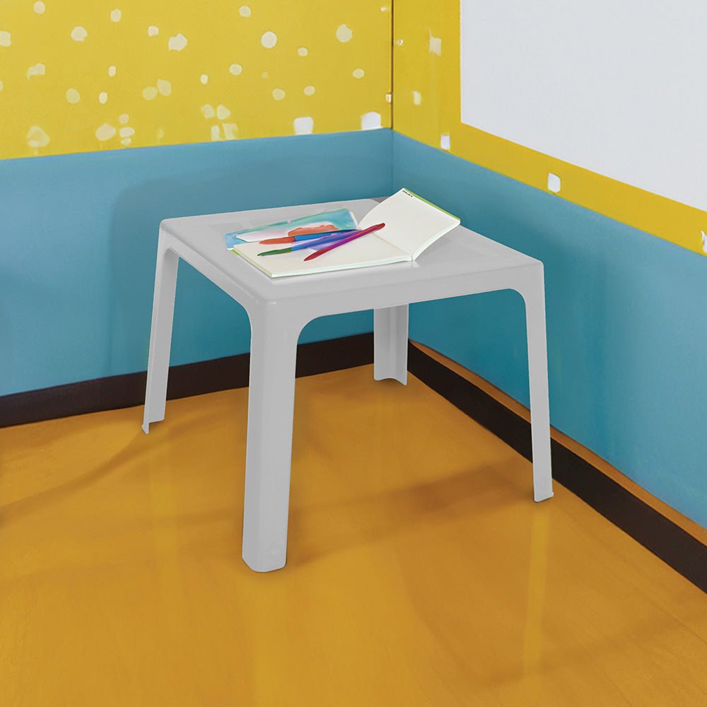 Mesa Infantil Rimax Pequeñín Gris Hielo 70.7x50.7cm Cuadrado - MESAS AUXILIARES | Bylmo