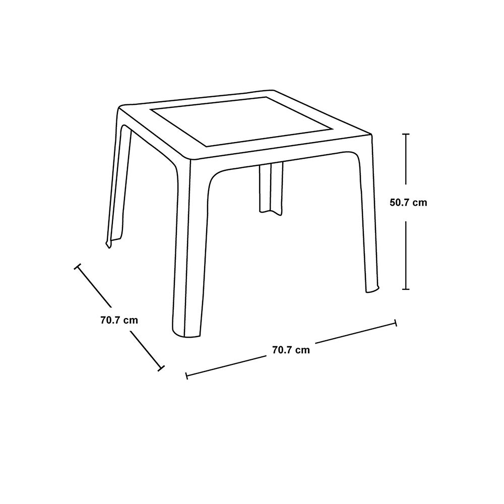 Mesa Infantil Rimax Pequeñín Lavanda 70.7x50.7cm Cuadrado - MESAS AUXILIARES | Bylmo