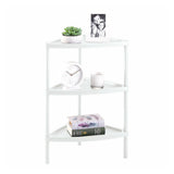 Mesa Multiusos Rimax Shia Blanco 37.5x77cm Triangular - MESAS AUXILIARES | Bylmo