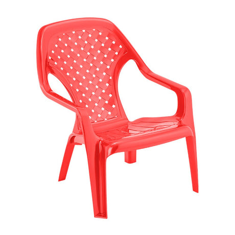 Silla Playera Rimax Rojo 60.1x74.8cm con Apoya Brazos y con Espaldar - SILLAS DE EXTERIOR | Bylmo