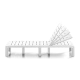 Cama Asoleadora Rimax Barú Blanco 57.5x29cm con Espaldar - SILLAS DE EXTERIOR | Bylmo