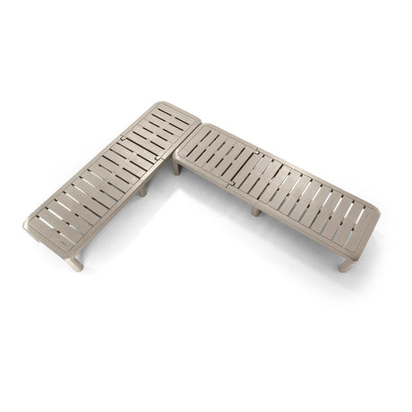 Cama Asoleadora Rimax Barú Taupe 57.5x29cm con Espaldar - SILLAS DE EXTERIOR | Bylmo