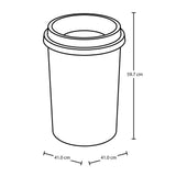 Papelera Rimax Negro 41x59.7cm de 50 Litros para Papeles sin Tapa - BASUREROS Y PAPELERAS | Bylmo