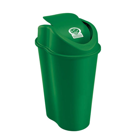 Papelera Rimax Style Verde 39.3x55.4cm de 25 Litros para Organicos con Tapa Basculante - BASUREROS Y PAPELERAS | Bylmo