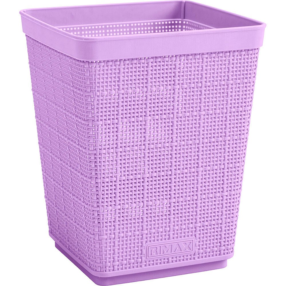 Papelera Rimax Slim Lavanda 19.6x24.1cm de 6 Litros para Papeles sin Tapa - BASUREROS Y PAPELERAS | Bylmo