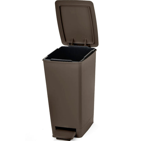 Basurero Rimax Moca 28x35cm de 8 Litros para Multiusos con Tapa De Pedal - BASUREROS Y PAPELERAS | Bylmo